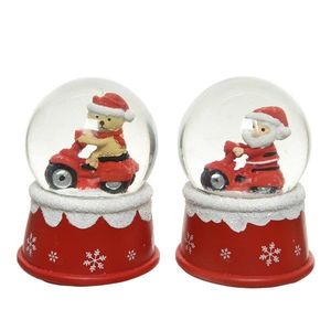 Decoratiune - Santa-Bear Snow Globe - Red - mai multe modele | Kaemingk imagine