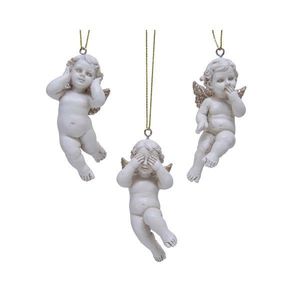Decoratiune - Hear-See-Speak Angel with Hanger - mai multe modele | Kaemingk imagine