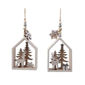 Decoratiune - House Senery - Deer-Tree with Hanger - mai multe modele | Kaemingk imagine
