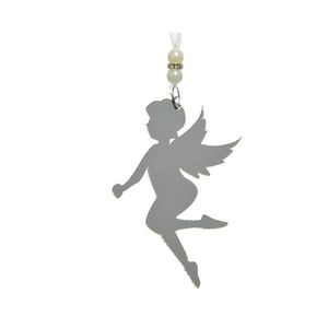 Decoratiune - Silver Fairy with Hanger - Mirror Finish | Kaemingk imagine