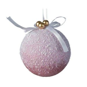 Glob - Foam Bauble with Berry - Velvet Pink | Kaemingk imagine