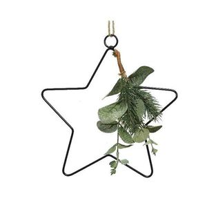 Decoratiune - Deco Star With Leaves, 20 cm | Kaemingk imagine