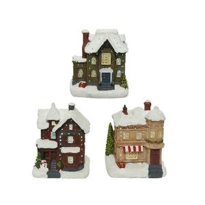 Decoratiune - LED Optical Fiber Houses - Christmas Villages - mai multe modele | Kaemingk imagine