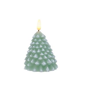 Decoratiune - LED Wax Tree Candle - Green | Kaemingk imagine