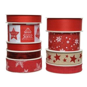 Panglica decorativa - Classic Red Christmas - mai multe modele | Kaemingk imagine