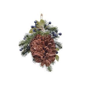 Decoratiune - Frost Pine Changer Blue Berrie, 25 cm | Kaemingk imagine