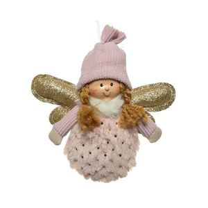 Figurina decorativa - Angel Wings Pink 14cm | Kaemingk imagine