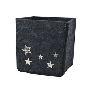 Cutie depozitare - Felt Box Stars, Black 15x15x15cm | Kaemingk imagine