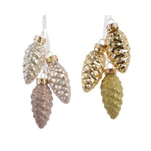 Globuri decorative - Pinecone - Mixed Gold and Pearl - mai multe culori | Kaemingk imagine