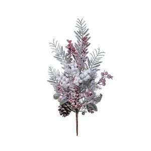 Decoratiune - Deco Spra Mix Berries Snow, Green/white 68 cm | Kaemingk imagine