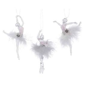 Decoratiuni - Ballerina with Hanger - Transparent and White - mai multe modele | Kaemingk imagine