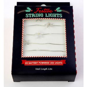 Luminite Craciun - Festive String Lights Stars, 2.2m | CGB Giftware imagine