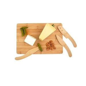 Platou branzeturi - Bamboo Cheese Plate | Kikkerland imagine