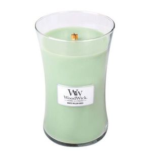 Lumanare parfumata - Large Jar - White Willow Moss | WoodWick imagine