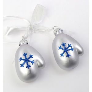 Decoratiune Craciun - Gloves with Blue Snowflake | Kaemingk imagine