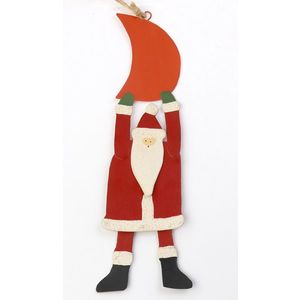 Decoratiune Craciun - Metal Santa on String, 19cm | Drescher imagine