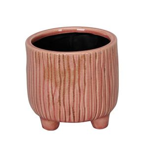 Ghiveci Root din ceramica roz pal 14x14 cm imagine