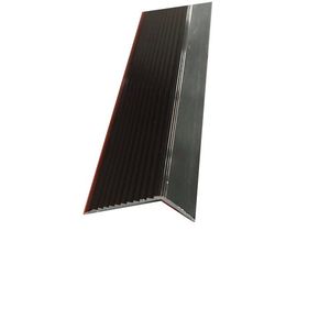 Profile aluminiu tip coltar treapta Ersin 2394, negru, antiderapante, cu rizuri, 22.5x40mmx100cm, set 5 buc, cod 42016 imagine