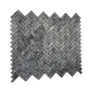 Mozaic Marmura Ceppo Grey Chevron Mata imagine