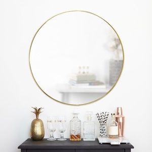 Oglindă HUBBA 86.5 cm cu bordură de alamă imagine