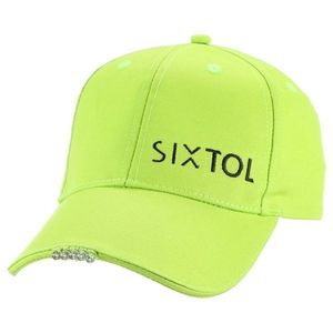 Șapcă cu lanternă LED Sixtol B-CAP 25lm, USB, uni, verde fluorescent imagine