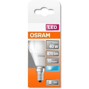 Bec LED Osram cu bază E14, alb rece (4000 K), 5, 5 W, mat imagine