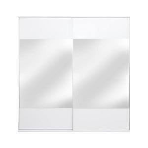 Dulap Laguna 2 usi culisante cu oglinzi, 178 x 60 x 210 cm, Alb imagine