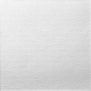 Tavan fals decorativ din polistiren expandat Turin, Decosa, alb, 50x50x0.8cm, bax 10 pachete x 2mp, Cod 12035 imagine