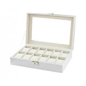 Cutia pentru bijuterii pentru 12 ceasuri, alb imagine