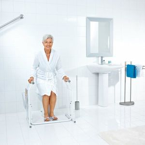 Cadru de sustinere pentru toaleta Ridder, mobil, cu cosulet de depozitare, pentru seniori, alb, sustine max 150 kg, A0110101 Cod 38013 imagine