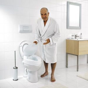 Inaltator WC cu capac pentru seniori Ridder, alb, sustine maxim 150 kg, A0071001 Cod 38065 imagine