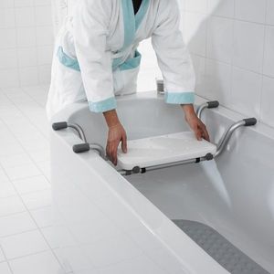 Scaun de baie cu dubla utilizare Ridder, pentru seniori, sustinere maxim 100 kg, A0042001, Cod 38131 imagine
