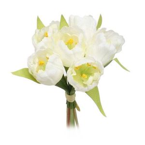 Lalele mănunchi flori artificiale, albe imagine