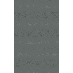Autocolant d-c-fix figuri geometrice argintii pe fond gri inchis, 67.5cmx2m imagine