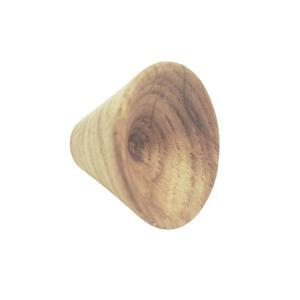 Buton din lemn pentru mobila Conic Wood, finisaj stejar, D 43 mm imagine