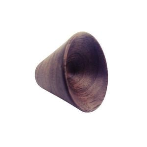 Buton din lemn pentru mobila Conic Wood, finisaj nuc, D 29.4 mm imagine