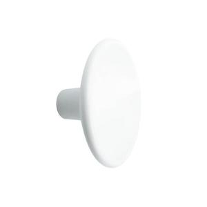 Buton pentru mobila Disc Zamak, finisaj alb mat, D 38 mm imagine