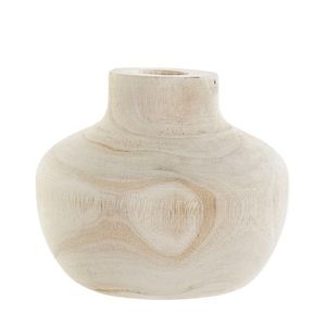 Vaza decorativa Paulownia din lemn 15 cm imagine