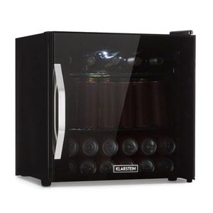 Klarstein Beersafe L Onyx, frigider pentru băuturi, E, LED, grătare metalice, ușă din sticlă, negru imagine