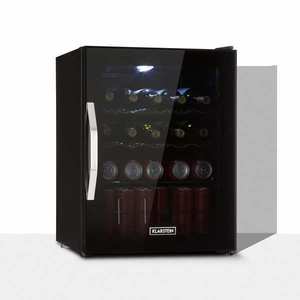 Klarstein Beersafe L Onyx, frigider pentru băuturi, E, LED, grătare metalice, ușă din sticlă imagine