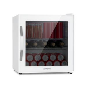 Klarstein Beersafe L Quartz, frigider, 47 litri, 2 rafturi, ușă panoramică din sticlă, albă imagine