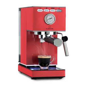 Klarstein Pausa, aparat de cafea espresso, 1350 Watt, presiune 20 bar, rezervor de apă: 1, 4 litri, oțel inoxidabil imagine