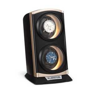 Klarstein St. Gallen Premium, aparat pentru ceas, 2 ceasuri, 4 viteze, negru imagine