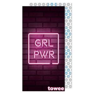 Prosop cu uscare rapidă Towee GIRL PWR, 50 x 100 cm imagine