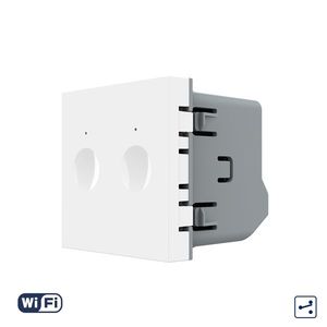 Modul Intrerupator Dublu Cap Scara / Cruce Wi-Fi cu Touch LIVOLO – Serie Noua, Alb imagine