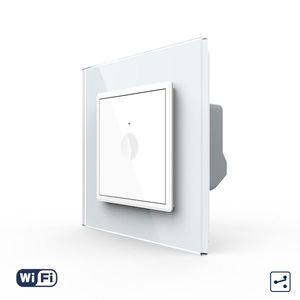 Intrerupator Simplu Cap Scara / Cruce Wi-Fi cu Touch LIVOLO – Serie Noua, Alb imagine