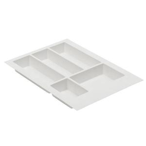 Suport organizare tacamuri Axispace, alb, pentru latime exterioara corp 400 mm, montabil in sertar de bucatarie imagine