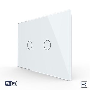 Intrerupator Dublu Cap Scara / Cruce Wi-Fi cu Touch LIVOLO, standard italian – Serie Noua imagine