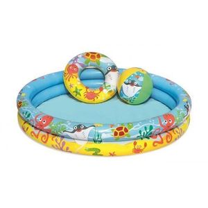 Set gonflabil Bestway - piscină, colac de înot și minge, 3 buc. imagine