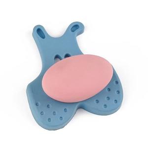 Buton pentru mobila copii Joy Catel, finisaj bleu cu nasuc roz CB, 30 mm imagine